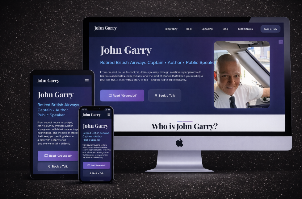 John Garry - Retired BA Captain & Author